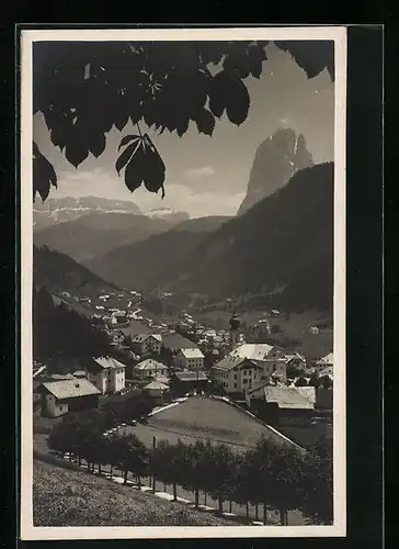 AK Ortisei, Panorama verso Sassolungo, Gruppo delle Dolomiti