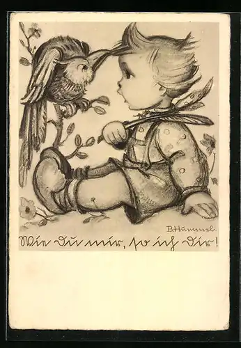 Künstler-AK Hummel: Wie du mir, so ich dir!