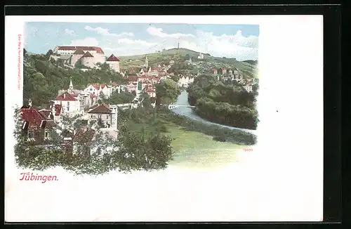 AK Tübingen, Ortspartie am Fluss