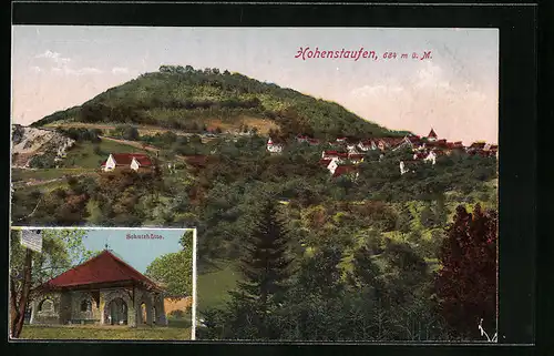 AK Hohenstaufen, Ortsansicht, Schutzhütte