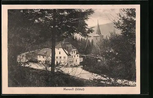 AK Marxzell /Albtal, Pension Marxzeller-Mühle, Kirche