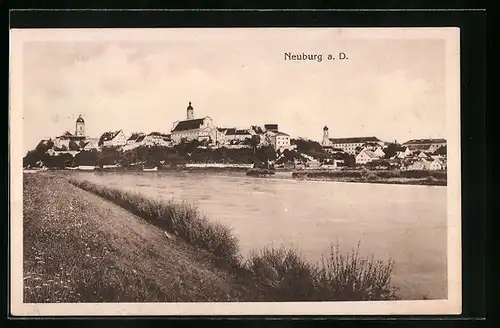 AK Neuburg a. D., Uferpartie