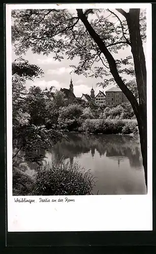 AK Waiblingen, Partie an der Rems