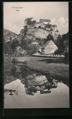 AK Pottenstein, Blick zur Burg