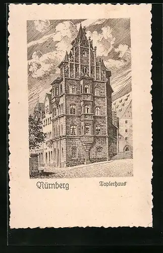 Künstler-AK Nürnberg, Toplerhaus