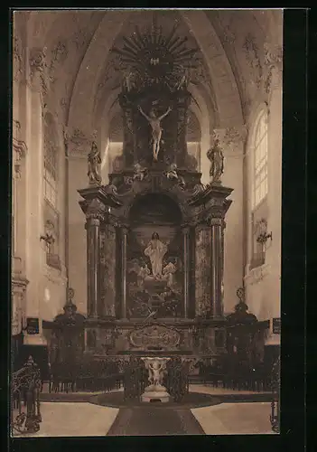 AK Hamburg-Neustadt, Inneres der Michaeliskirche, Altar