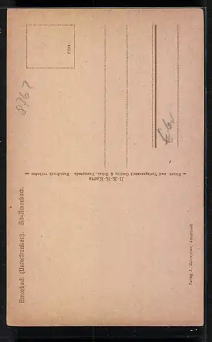 AK Amorbach /Unterfranken, Ortspartie mit Kirche