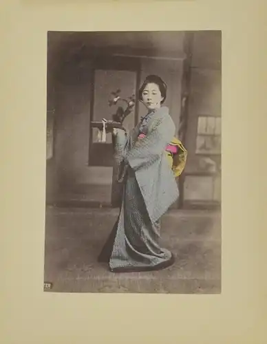 Fotoalbum 50 Fotografien Japan, Ansicht Japan, Geisha, Prostitution, Opium, Tracht, Badehaus, Rikscha, Kimono, Fuji