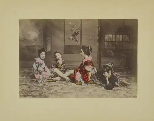 Fotoalbum 50 Fotografien Japan, Ansicht Japan, Geisha, Prostitution, Opium, Tracht, Badehaus, Rikscha, Kimono, Fuji