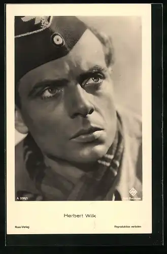 AK Schauspieler Herbert Wilk in Militäruniform