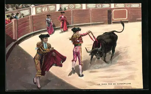 AK Un Buen de Banderillas, Stierkampf