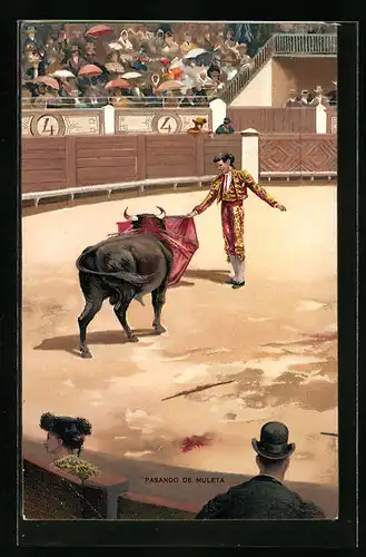 AK Pasando de Muleta, Szene beim Stierkampf