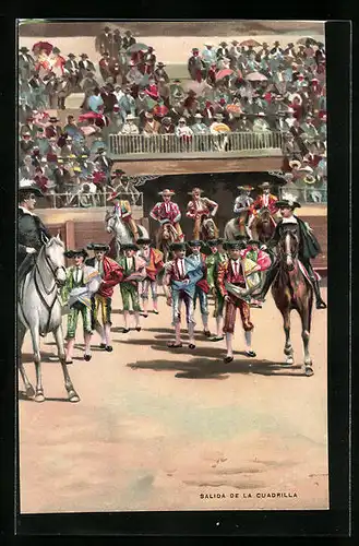 AK Salida de la Cuadrilla, Stierkampf