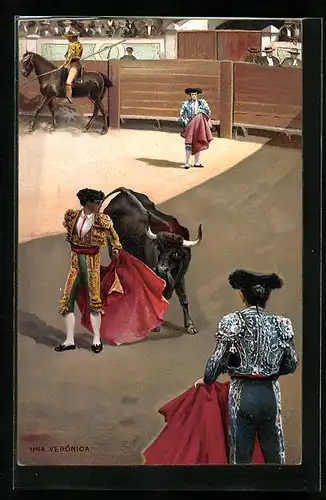 AK Una Verónica, Toreros und Stier