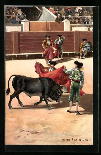 AK Capro a la Alimon, Szene beim Stierkampf