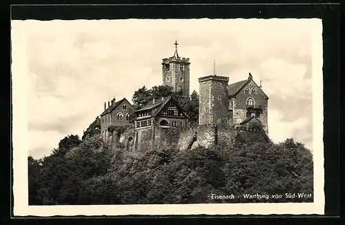 AK Eisenach, Die Wartburg von Süd-West