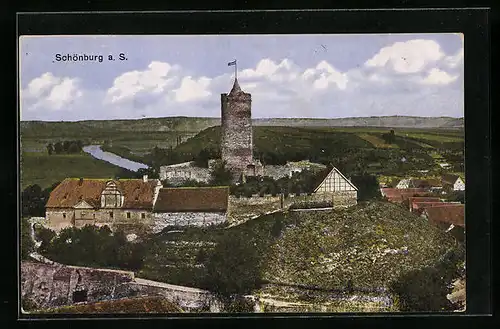 AK Naumburg a. S., Partie der Schönburg