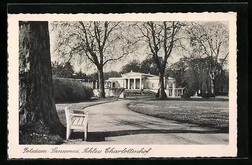 AK Potsdam-Sanssouci, Das Schloss Charlottenhof