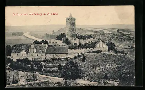 AK Naumburg a. S., Schlossruine der Schönburg
