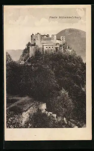 AK Salzburg, Blick zur Festung Hohensalzburg