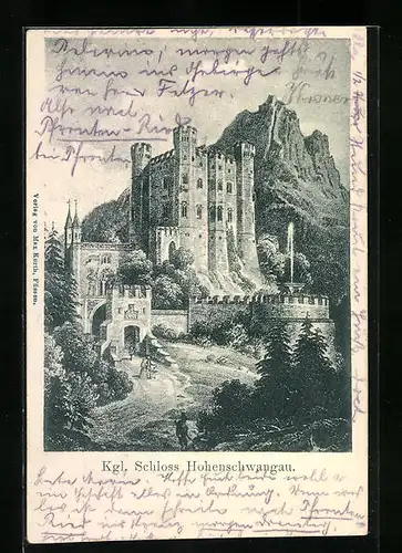 AK Kgl. Schloss Hohenschwangau