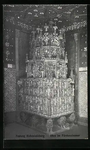 AK Festung Hohensalzburg, Ofen im Fürstenzimmer