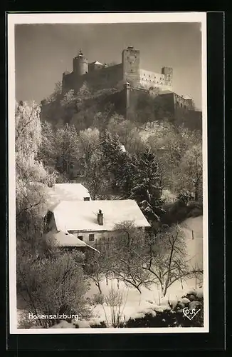AK Festung Hohensalzburg im Winter