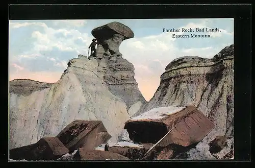 AK Eastern Montana, Bad Lands, Panther Rock, Gesteinsformation