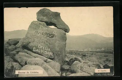 AK Córdoba, Sierras de Córdoba, El Zapato, Gesteinsformation