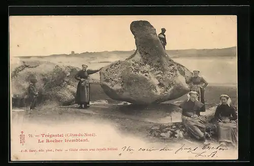 AK Trégastel, Côtes-du-Nord, Le Rocher tremblant, Gesteinsformation