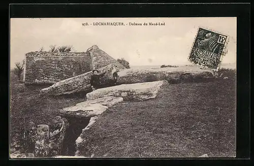 AK Locmariaquer, Dolmen du Mané-Lud, Gesteinsformation