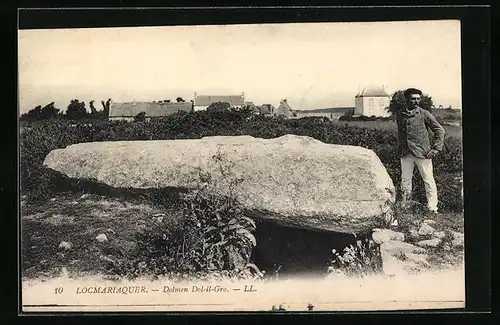 AK Locmariaquer, Dolmen Dol-il-Gro, Gesteinsformation