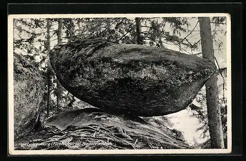 AK Luisenburg /Fichtelgebirge, Napoleonshut, Gesteinsformation