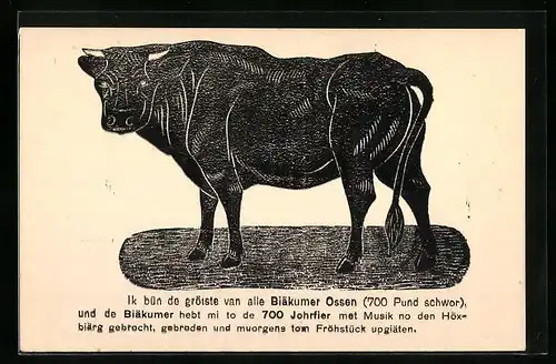 Künstler-AK Grosser Biäkumer Osse