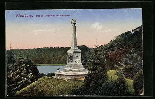 AK Flensburg, Dänen-Denkmal bei Oeversee