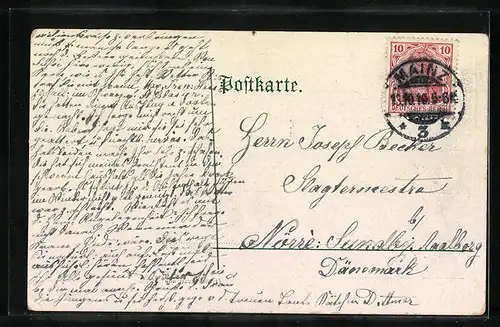 AK Löffingen i. Schwarzwald, Ortsansicht mit Kirche, Schafe grasen auf der Wiese