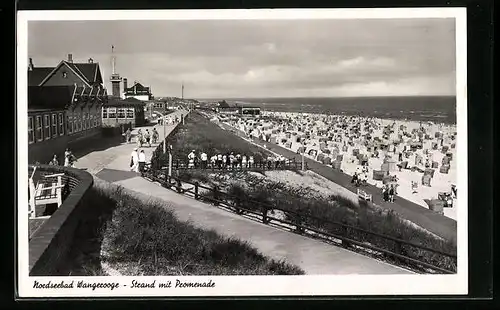 AK Wangerooge, Strand mit Promenade