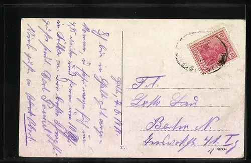 AK Halle a. d. Saale, Stadttheater mit Besuchern