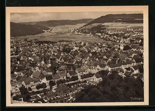 AK Tuttlingen, Ortsansicht aus der Vogelschau