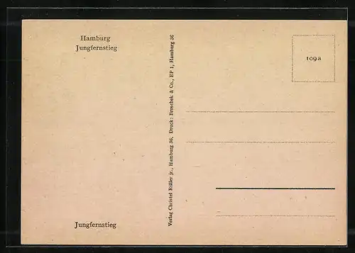 AK Hamburg-Neustadt, Partie am Jungfernstieg