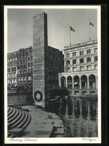 AK Hamburg-Neustadt, Kriegerdenkmal 1914-18