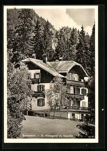 AK Birkenstein, St. Hildegard mit Kapelle