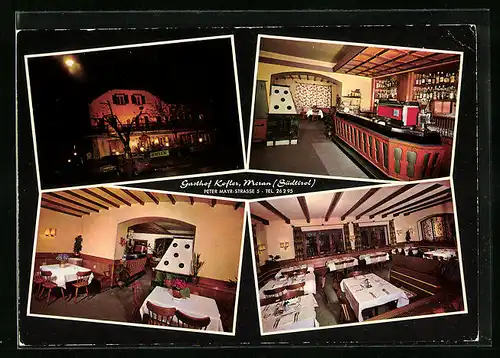 AK Meran, Gasthof Kofler, Peter Mayr-Strasse 5, Innenansicht