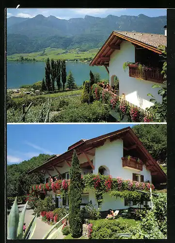 AK Kaltern am See, Hotel-Pension Florian Pius, Klughammer 10, Blick auf den See