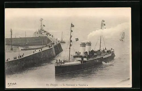 AK Dieppe, Le Steamer Tamise