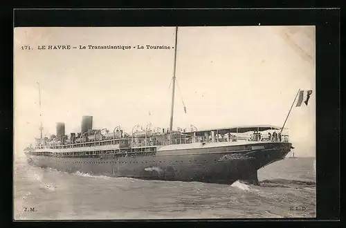 AK Le Havre, Le Transatlantique La Touraine