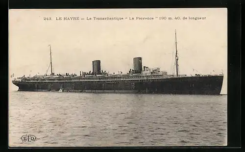 AK Le Havre, Le Transatlantique La Provence