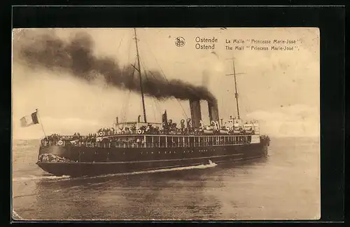 AK Ostend, The Mall Princess Marie-José