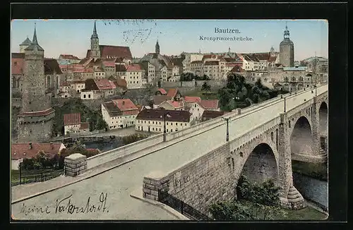 AK Bautzen, Die Kronprinzenbrücke