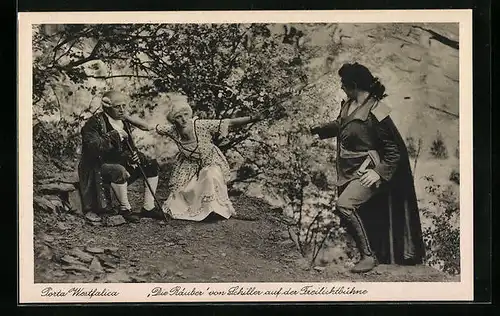 AK Witten, Die Räuber von Schiller aud der Freilichtbühne